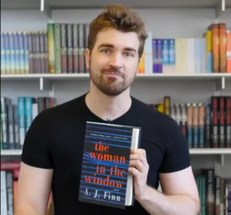 A. J. Finn height profile photo