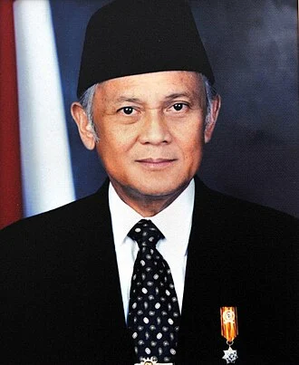 B. J. Habibie height profile photo