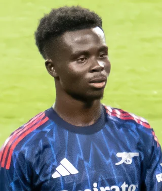 Bukayo Saka height profile photo