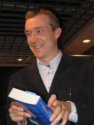 David Mitchell (author) height profile photo