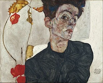 Egon Schiele height profile photo