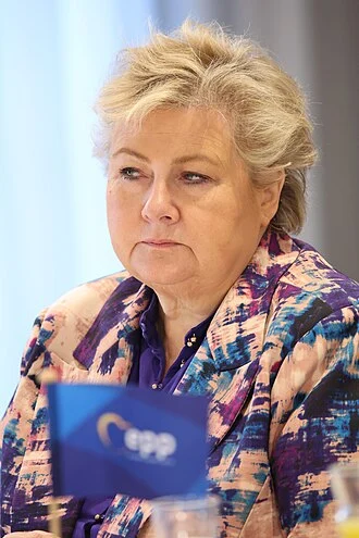 Erna Solberg height profile photo