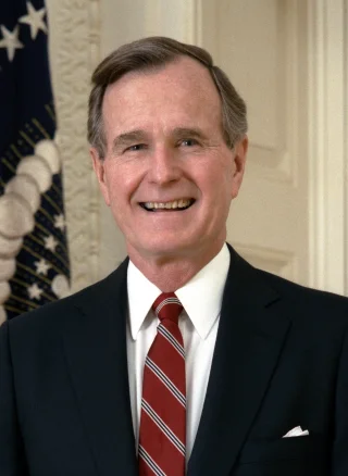 George H. W. Bush height profile photo