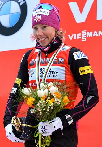 Kikkan Randall height profile photo