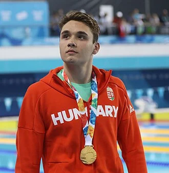 Kristóf Milák height profile photo