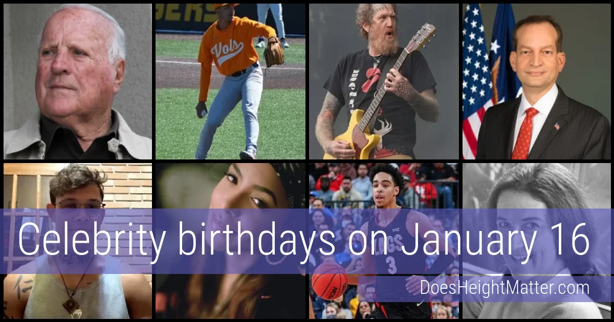 People born on January 16
