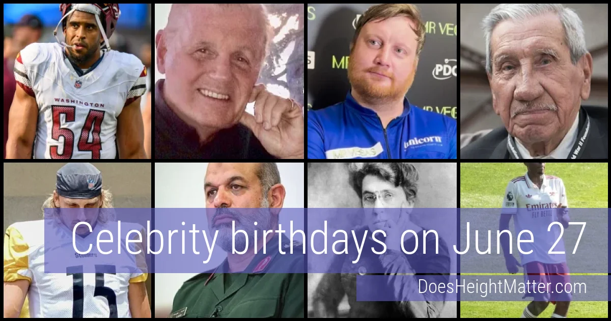 People born on June 27