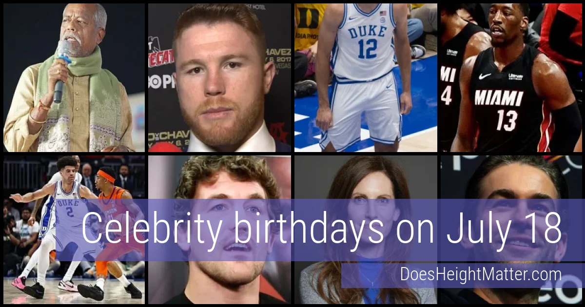 People born on July 18