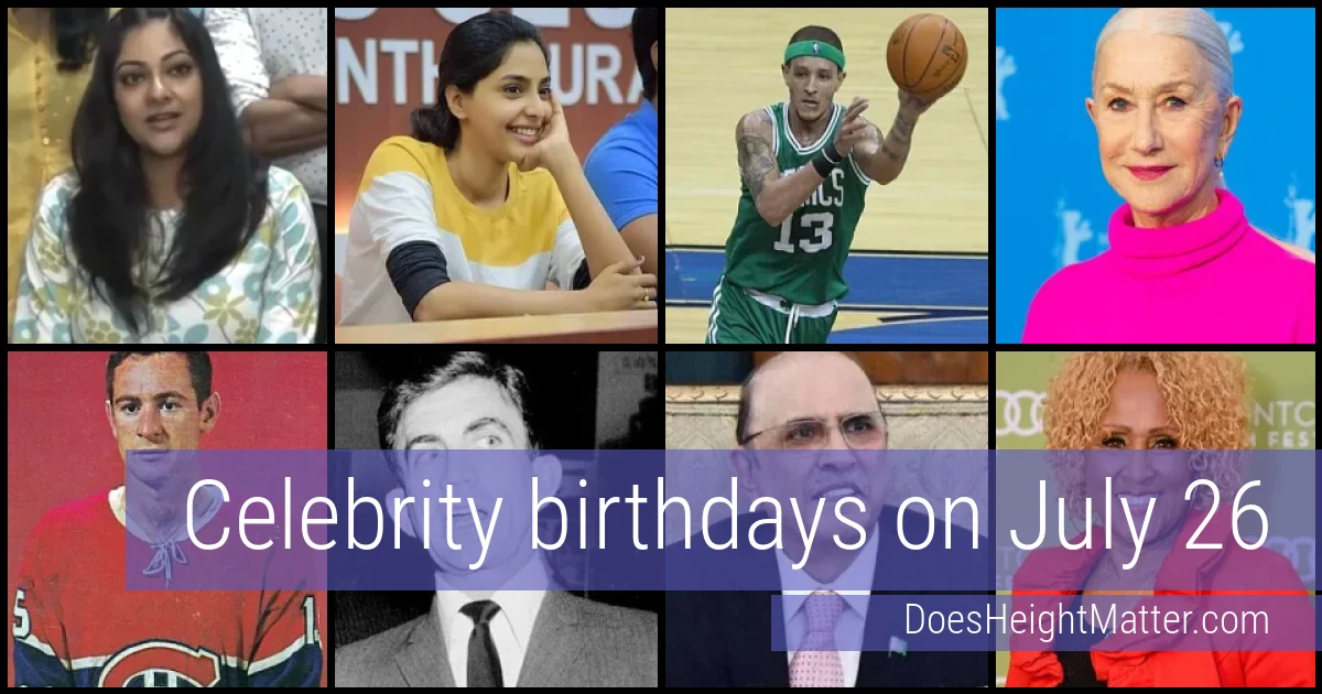 People born on July 26