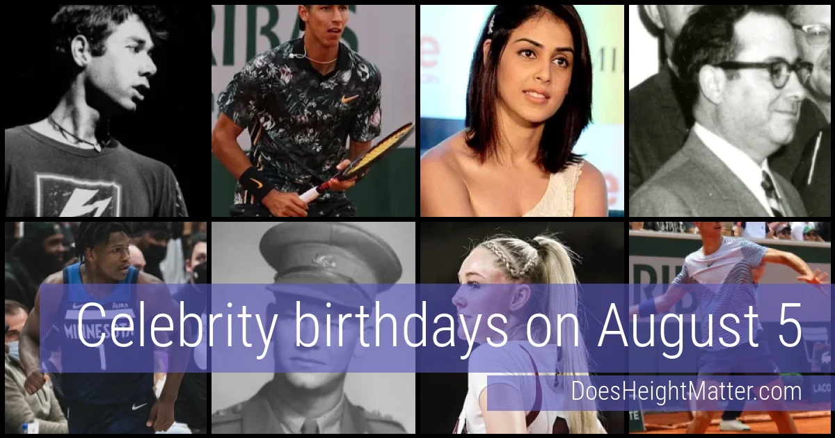People born on August 5