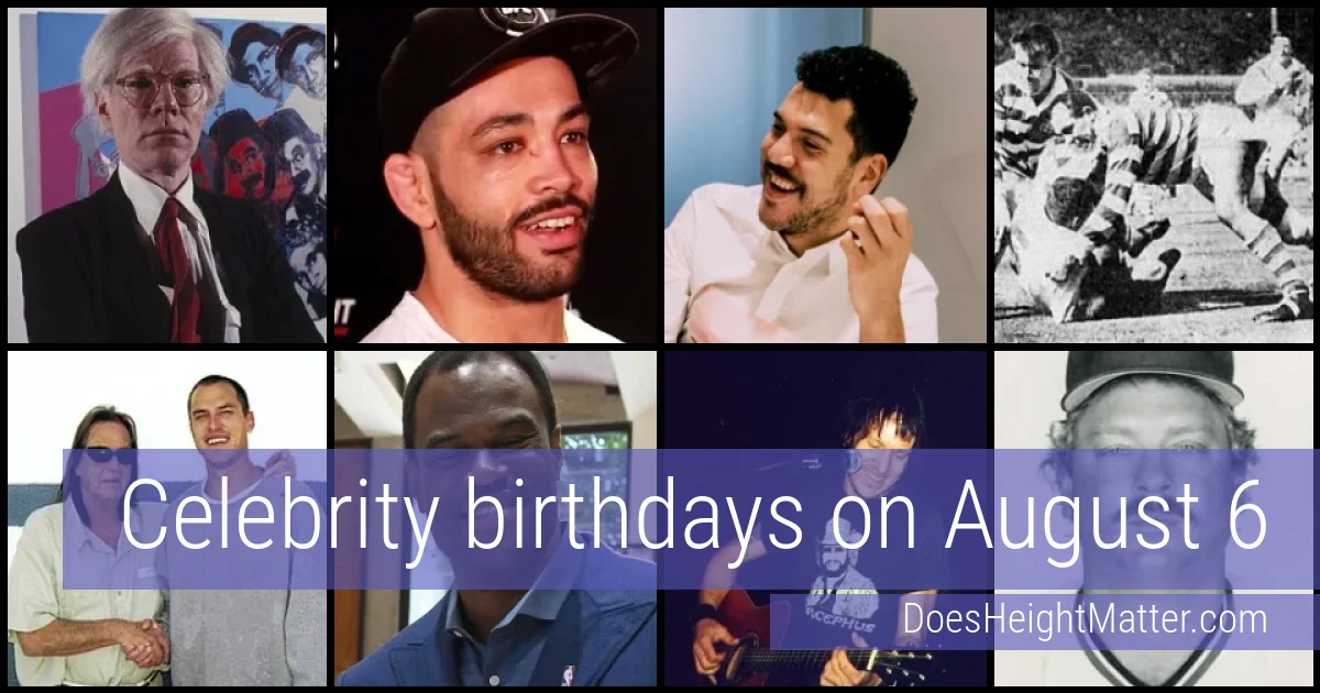 People born on August 6