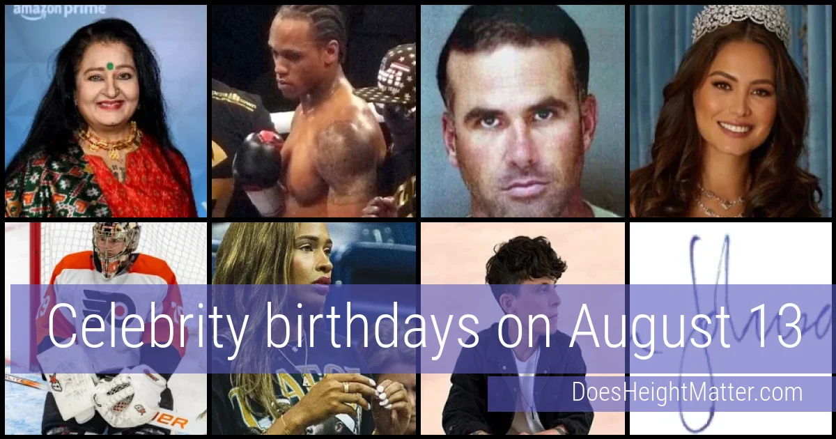 People born on August 13