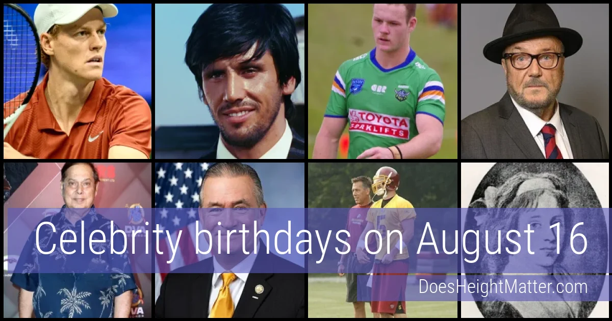 People born on August 16