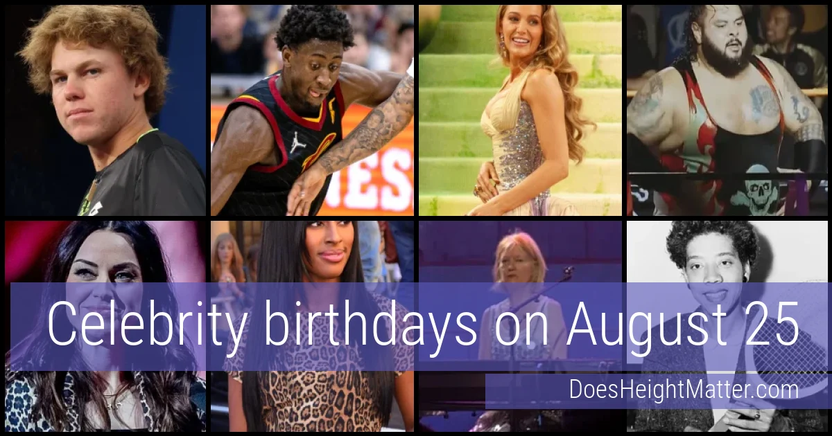 People born on August 25