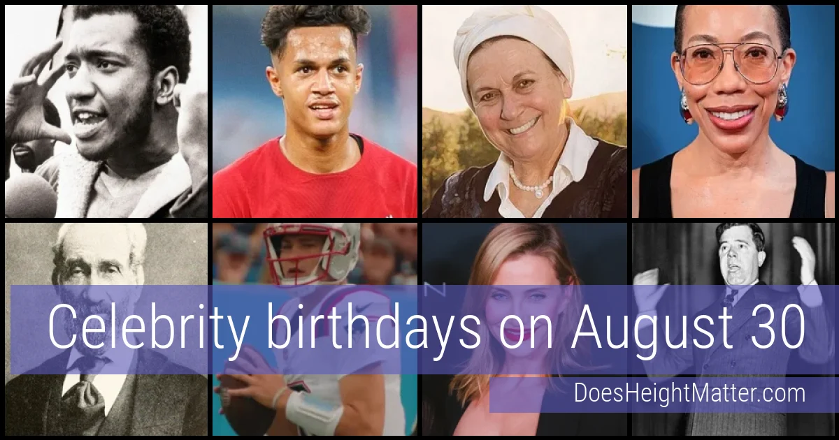 People born on August 30