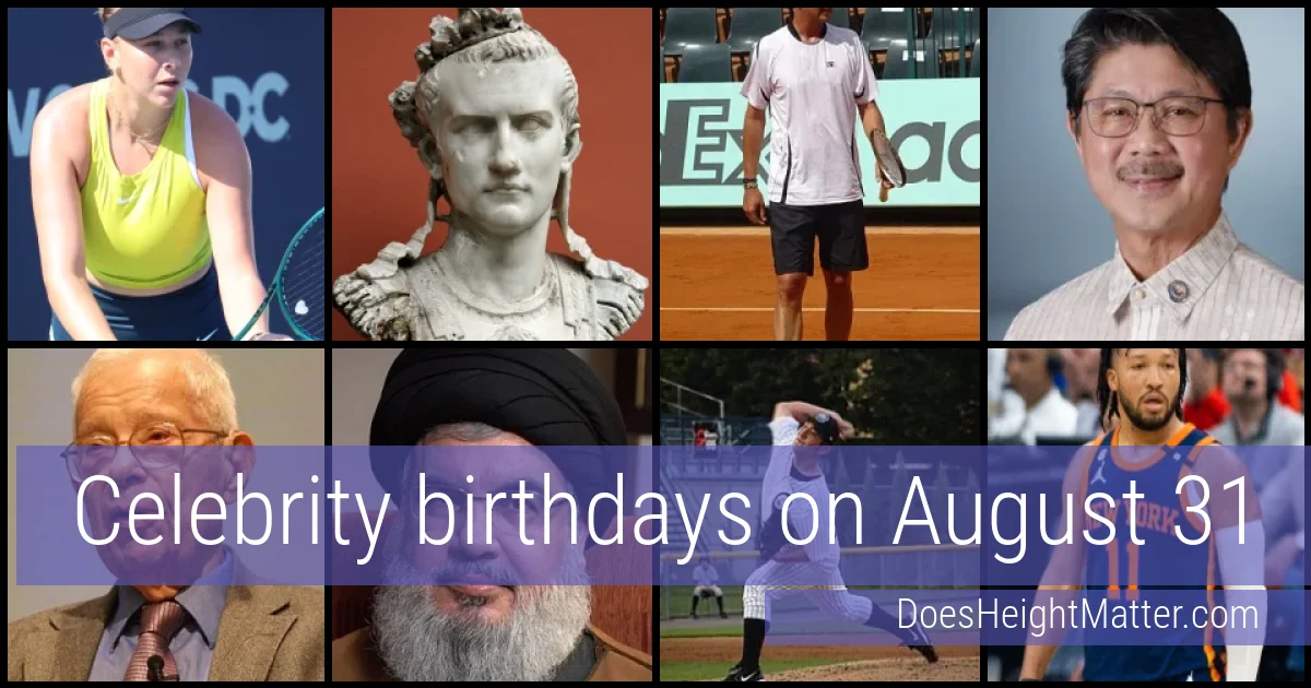 People born on August 31