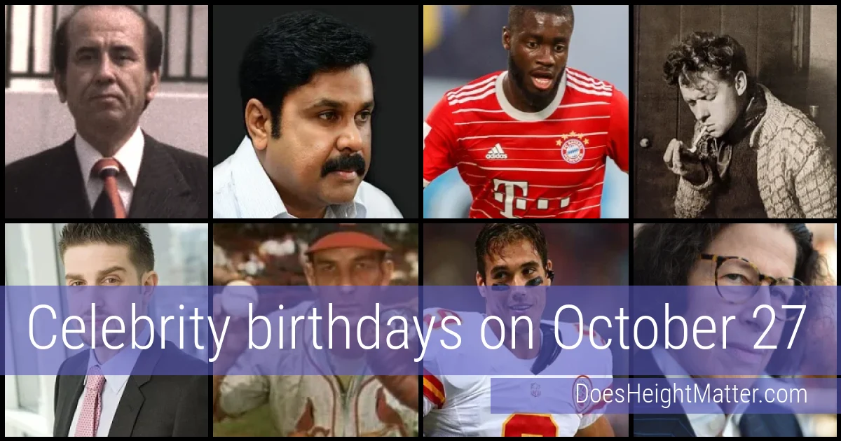 People born on October 27
