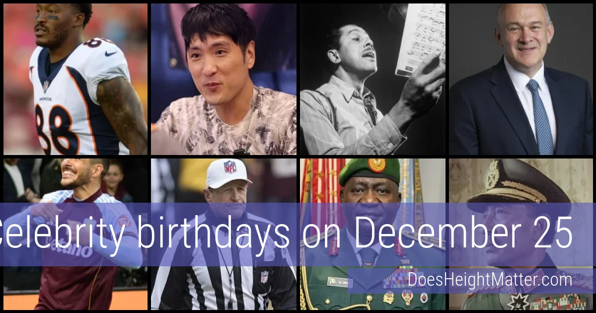 People born on December 25