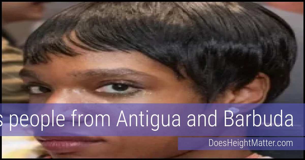 Famous people and average height in Antigua and Barbuda