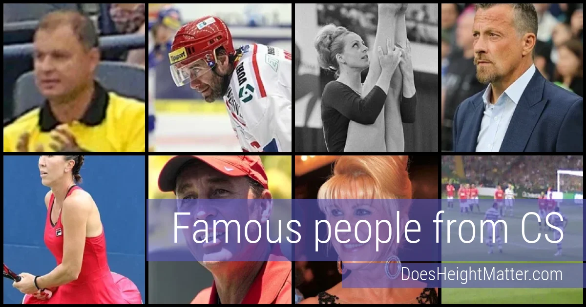 Famous people and average height in CS
