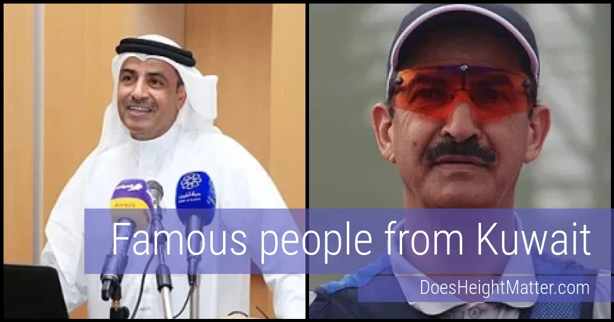 Famous people and average height in Kuwait