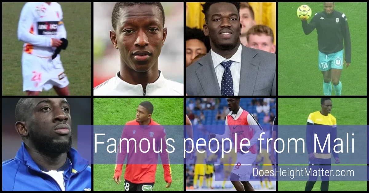 Famous people and average height in Mali
