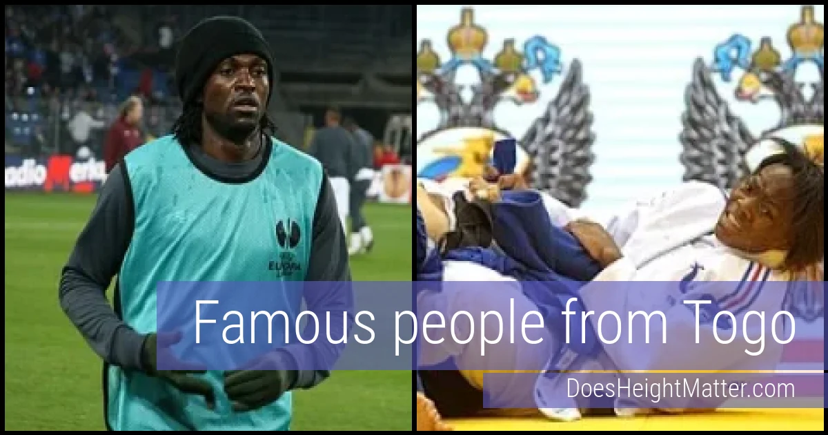 Famous people and average height in Togo