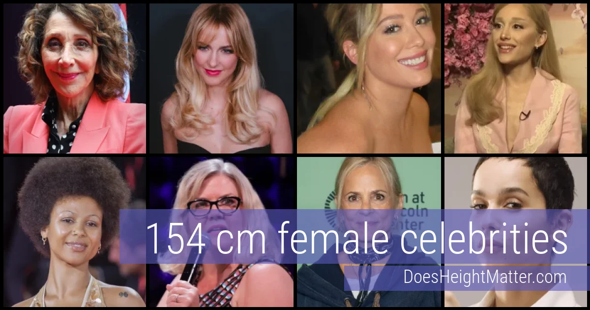 154 cm Female Celebrities and Famous Women