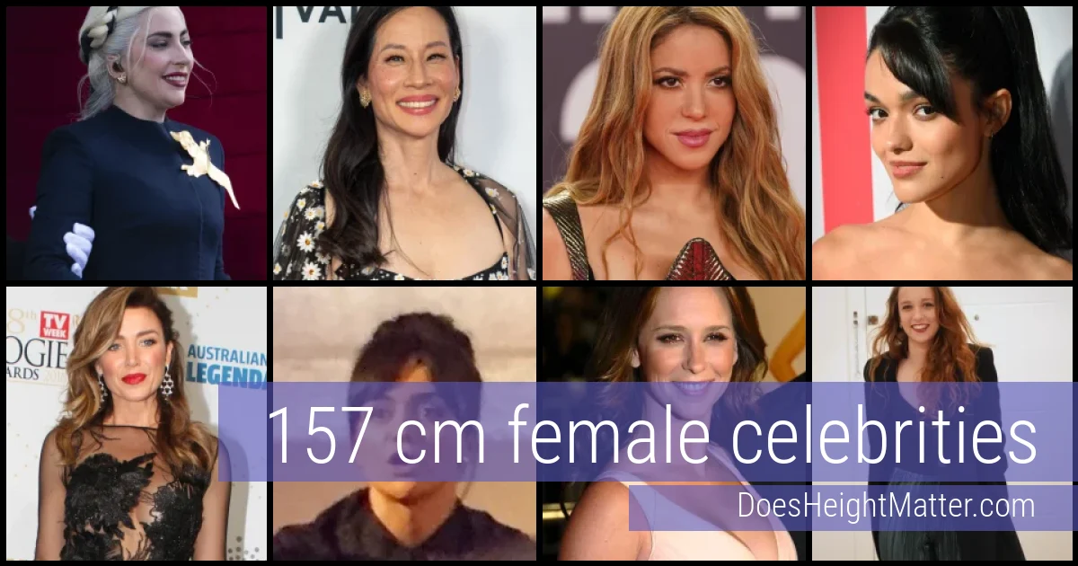 157 cm Female Celebrities and Famous Women