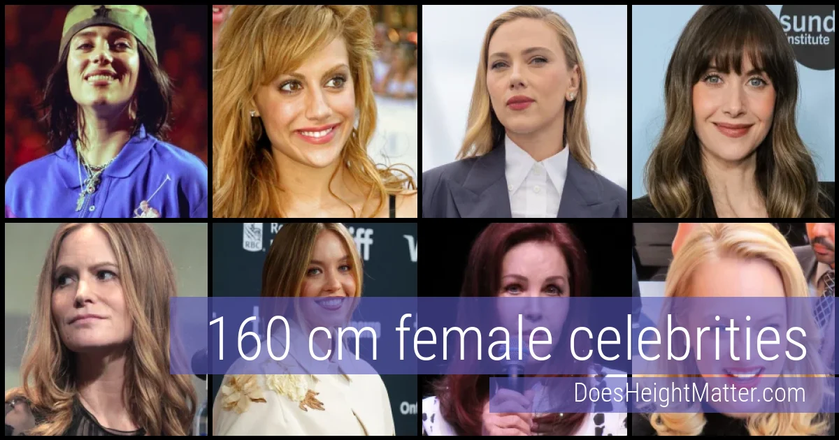 160 cm Female Celebrities and Famous Women