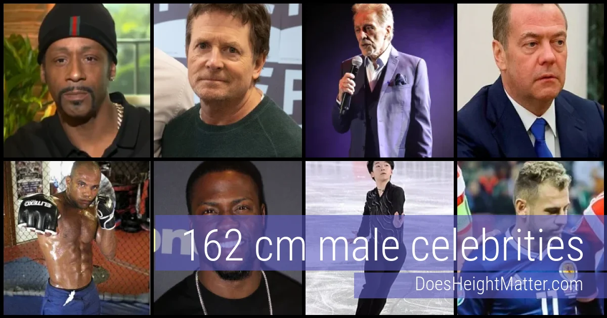 162 cm Male Celebrities and Famous Men