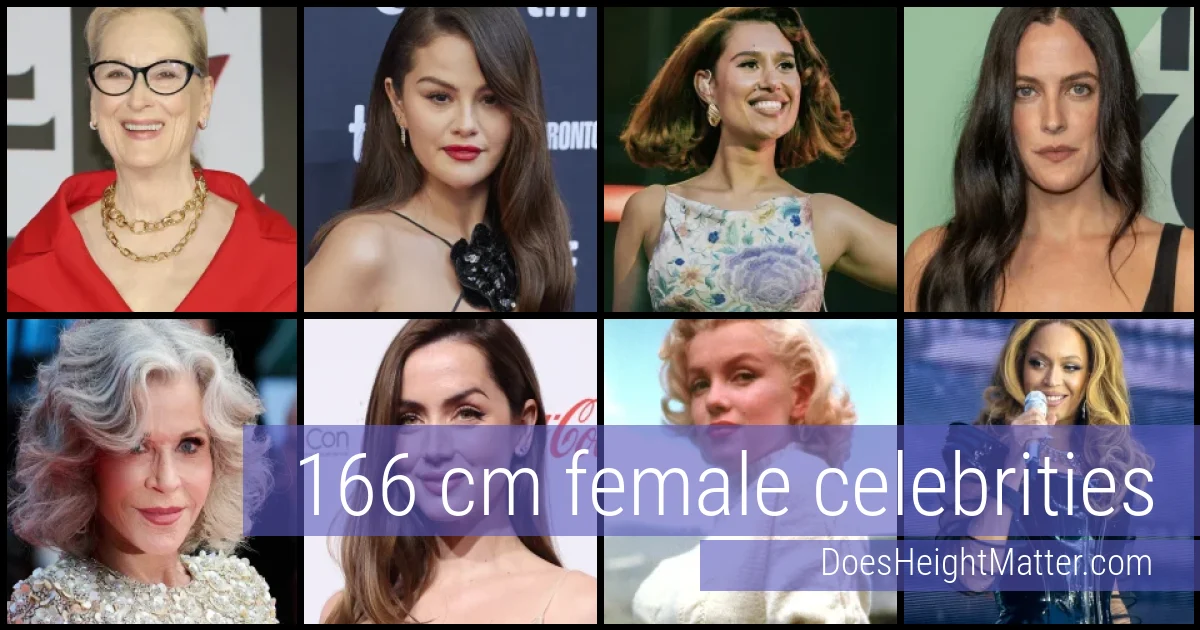 166 cm Female Celebrities and Famous Women