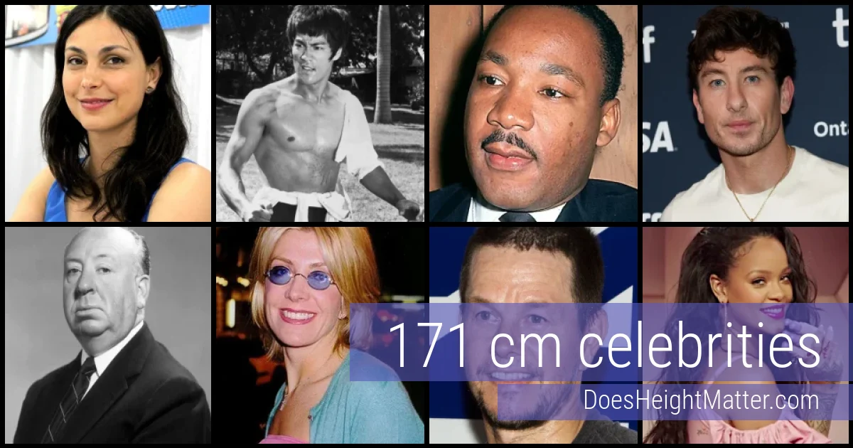 171 cm Celebrities and Famous People