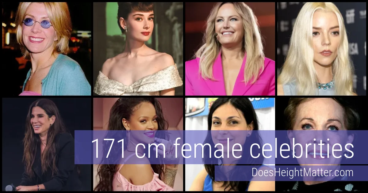 171 cm Female Celebrities and Famous Women