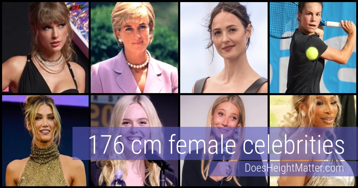 176 cm Female Celebrities and Famous Women