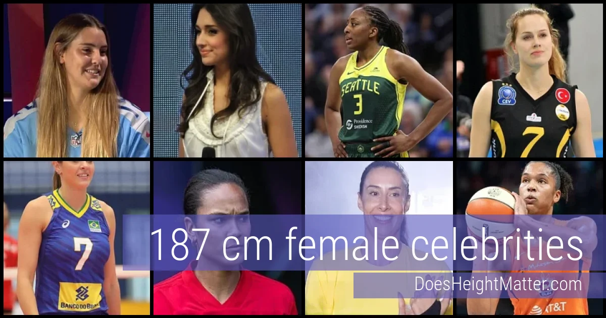 187 cm Female Celebrities and Famous Women