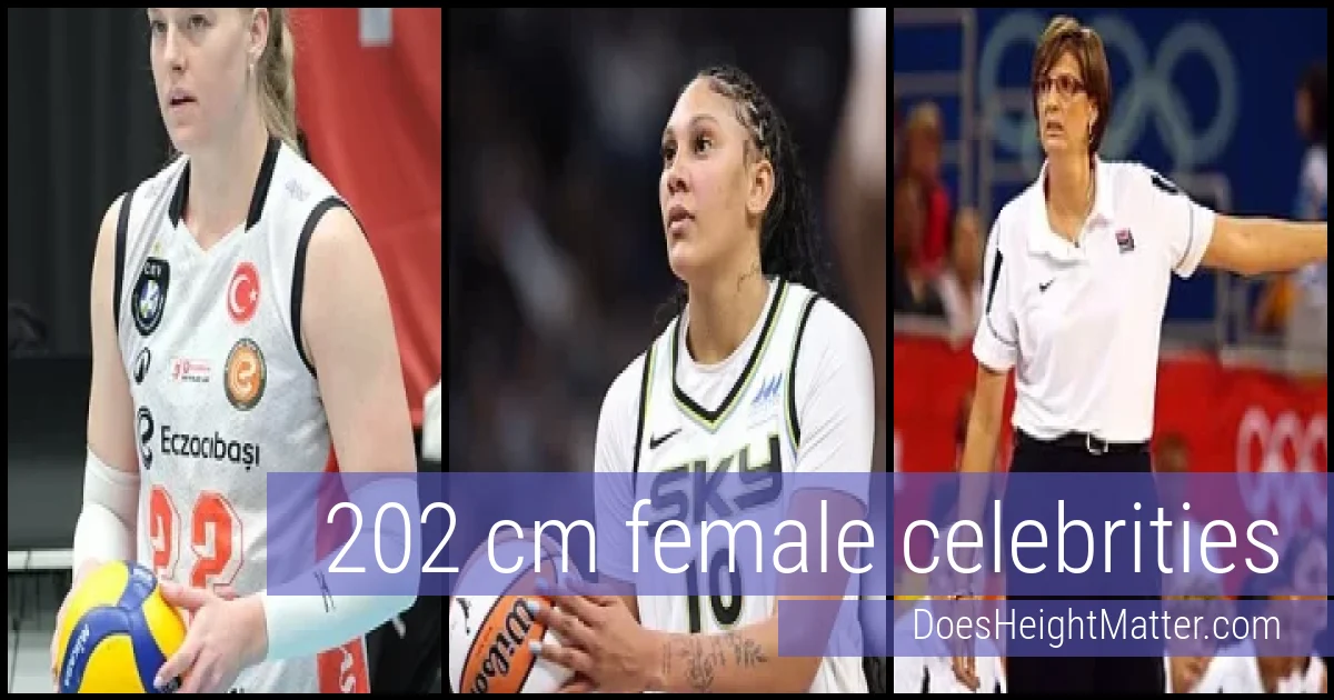 202 cm Female Celebrities and Famous Women