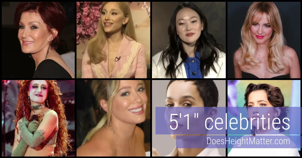 5'1" Celebrities and Famous People