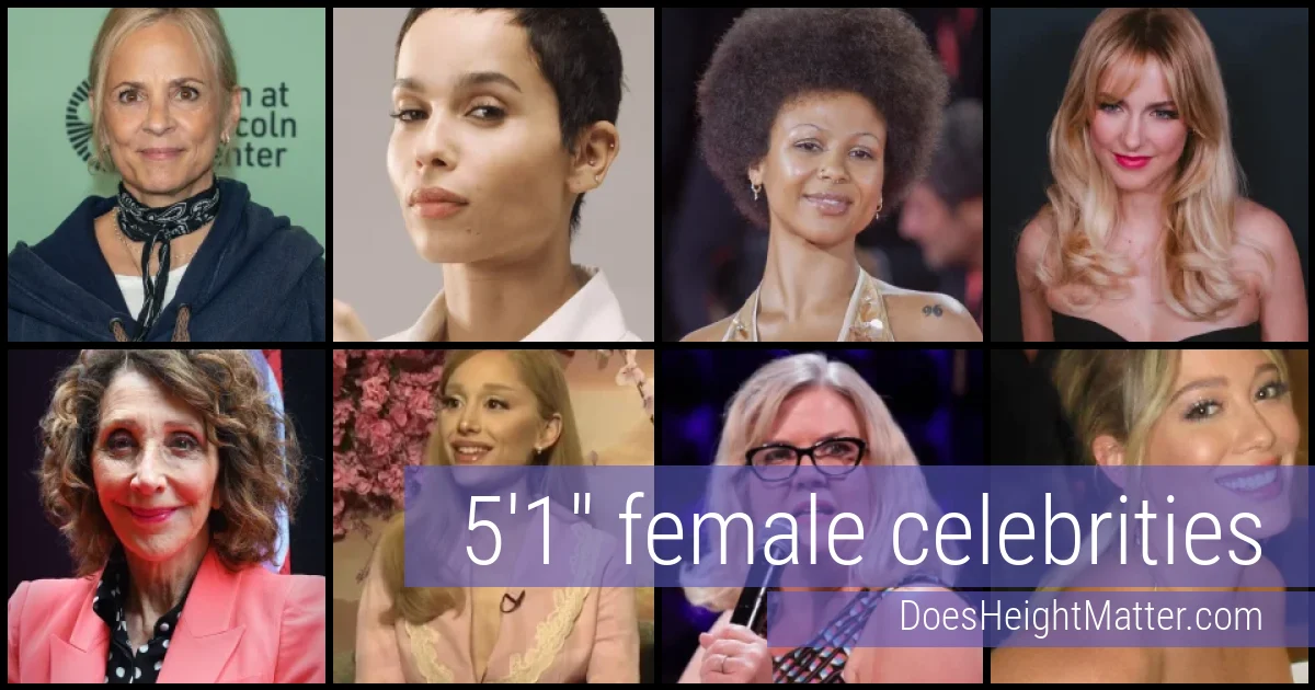 5'1" Female Celebrities and Famous Women