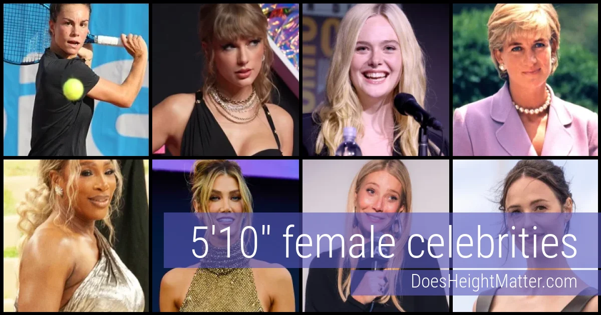5'10" Female Celebrities and Famous Women