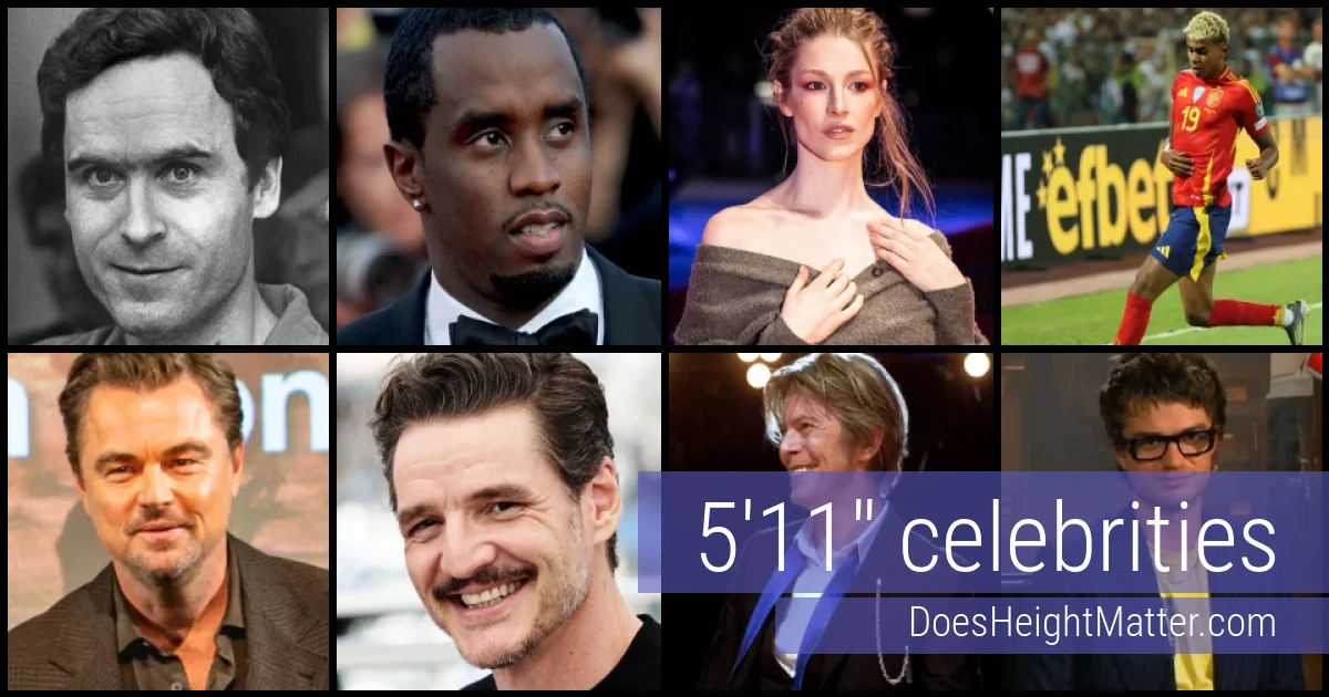 5'11" Celebrities and Famous People
