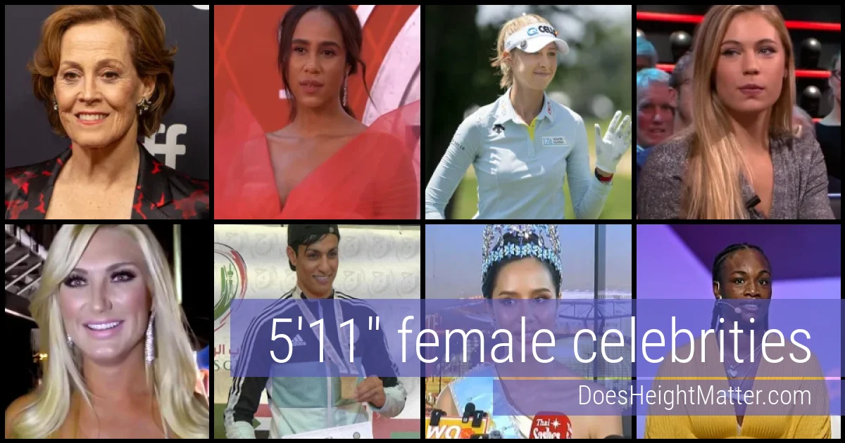 5'11" Female Celebrities and Famous Women