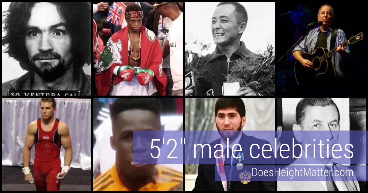 5'2" Male Celebrities and Famous Men