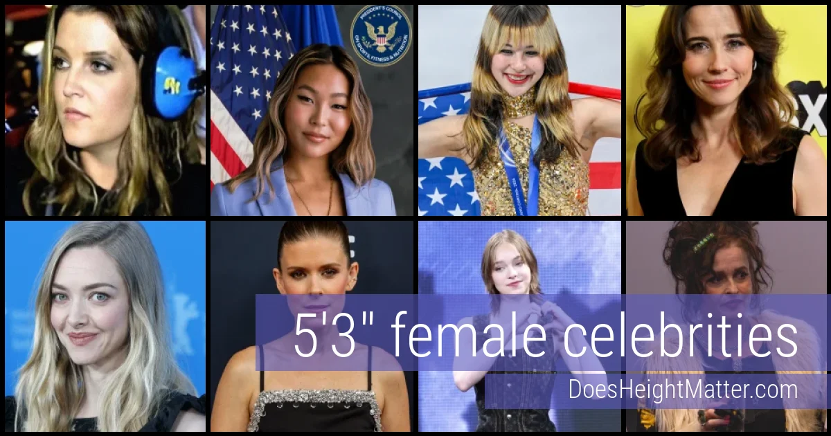 5'3" Female Celebrities and Famous Women