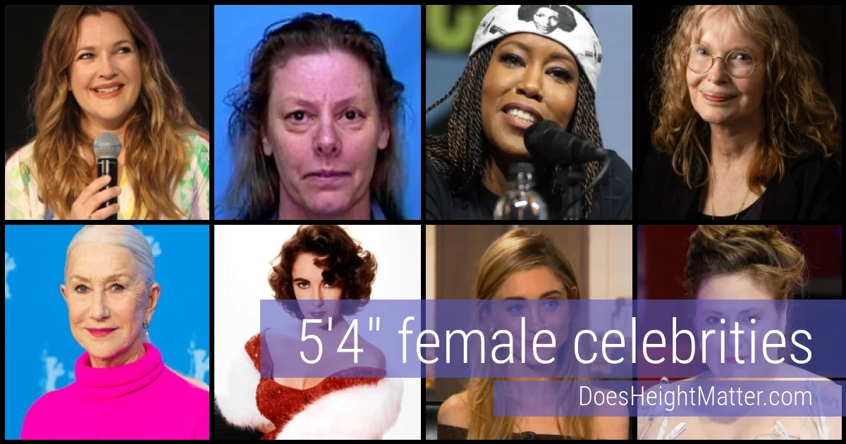 5'4" Female Celebrities and Famous Women