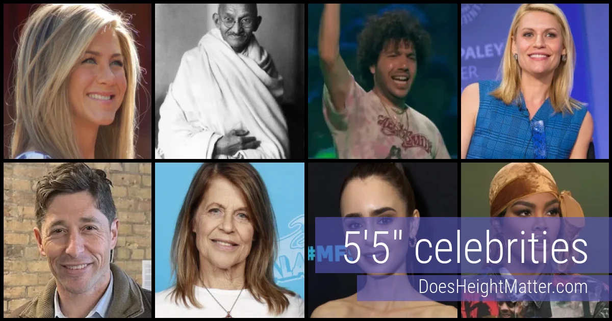 5'5" Celebrities and Famous People