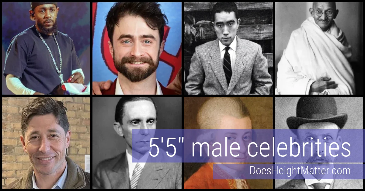 5'5" Male Celebrities and Famous Men