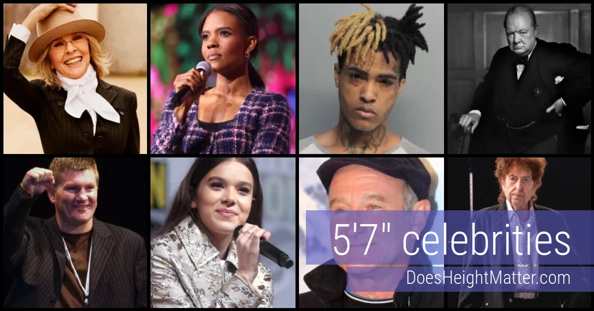 5'7" Celebrities and Famous People