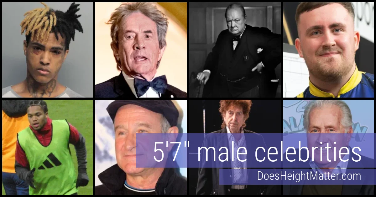 5'7" Male Celebrities and Famous Men