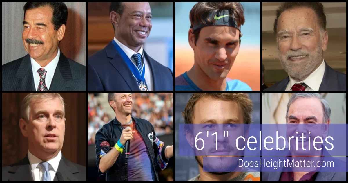 6'1" Celebrities and Famous People